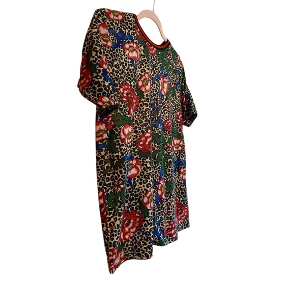 Fresh Prints of Bél-Air floral leopard print tshirt. Sz M - Picture 5 of 15